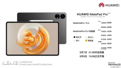 Топовый экран OLED, HarmonyOS 3.0, шесть динамиков, стилус и клавиатура. Топовый планшет Huawei MatePad Pro 12.4 выходит в сентябре Топовый экран OLED, HarmonyOS 3.0, шесть динамиков, стилус и клавиатура. Топовый планшет Huawei MatePad Pro 12.4 выходит в сентябре